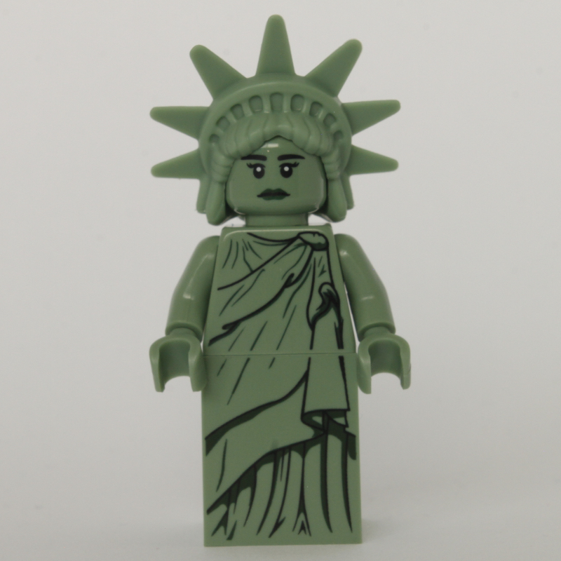LEGO Lady Liberty (3626c Head) - Plastic Crown (fig-012403)