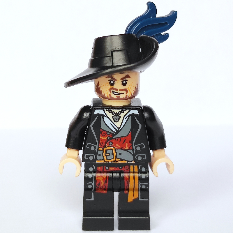 LEGO Hector Barbossa with Plume - 3626c Head (fig-012429)