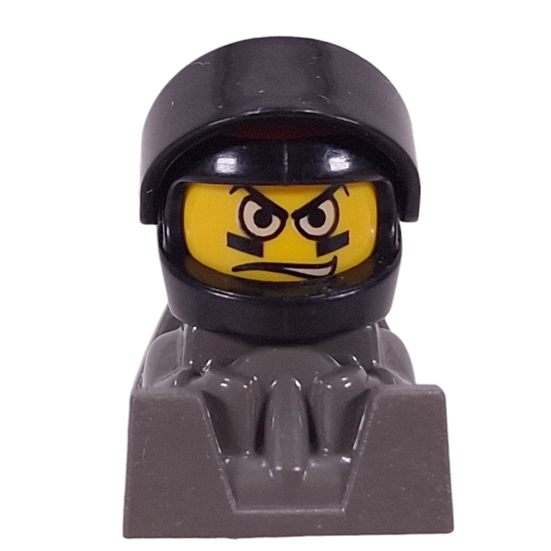 LEGO Racer - Black Helmet, Black Visor, Dark Gray Body (fig-012455)