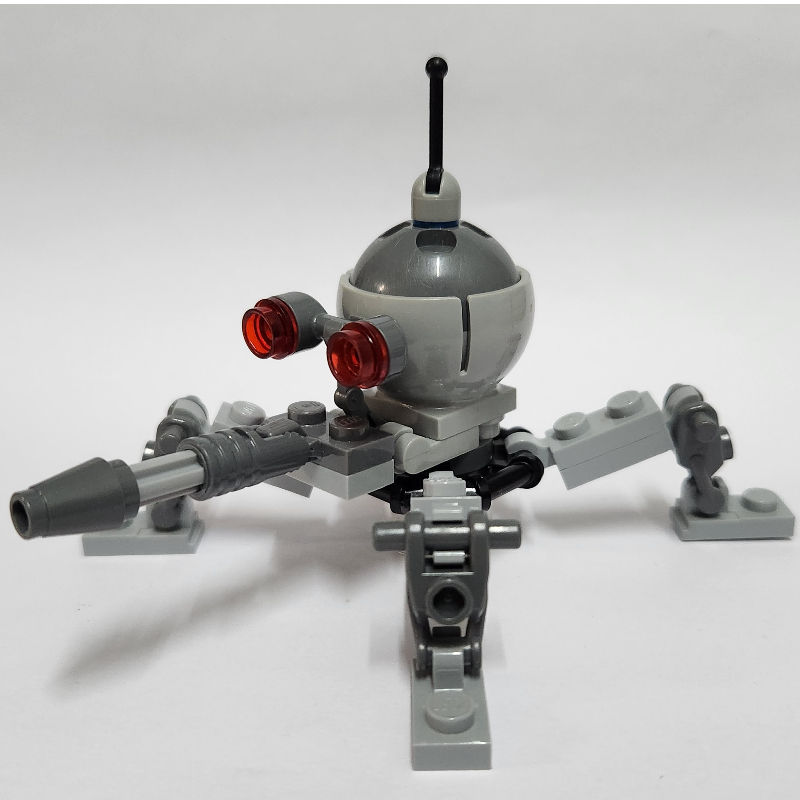 LEGO Dwarf Spider Droid, Dark Bluish Gray Dome, Fixed Dark Bluish Gray Cannon (fig-012482)