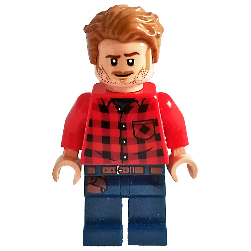 LEGO Owen Grady, Red Plaid Shirt (fig-012485)