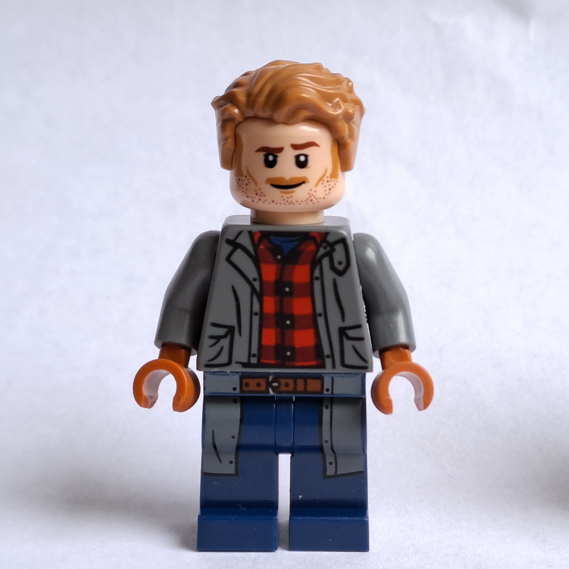 LEGO Owen Grady, Dark Bluish Gray Jacket Shirt (fig-012487)