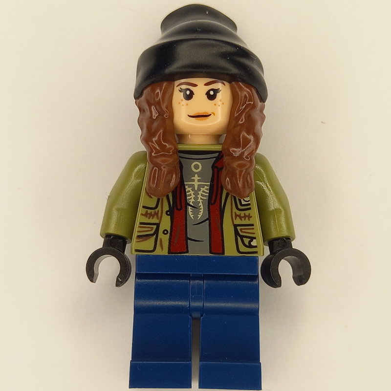 LEGO Maisie Lockwood - Adult, Olive Green Torso, Black Beanie (fig-012492)