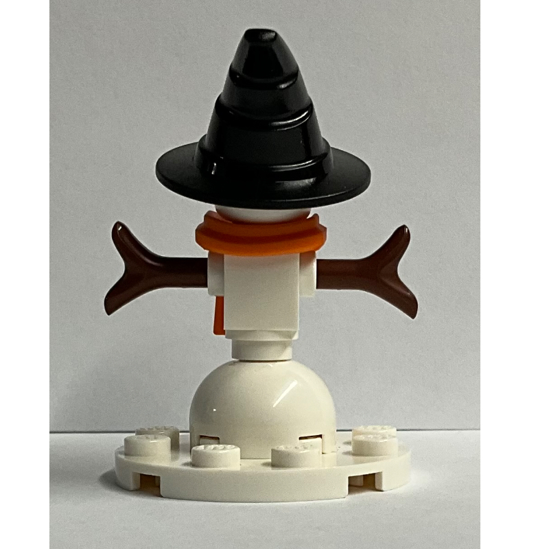 LEGO Snowman - Orange Scarf, Witch Hat (fig-012551)