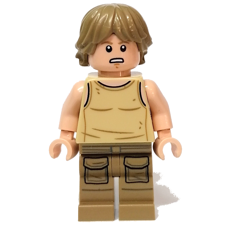 LEGO Luke Skywalker, Dagobah Outfit, Tan Tank Top (fig-012564)