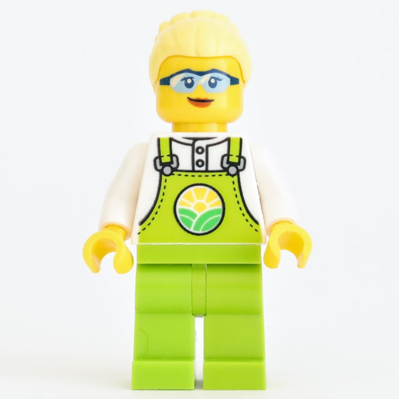 LEGO Peach, Lime Overalls (fig-012615)