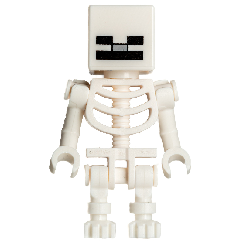 LEGO Skeleton, Square Skull (78132 Torso) (fig-012645)