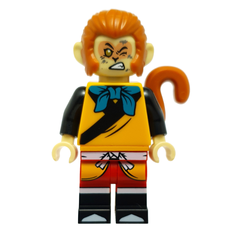 LEGO Monkey King, Dark Turquoise Bow, Winking (fig-012664)