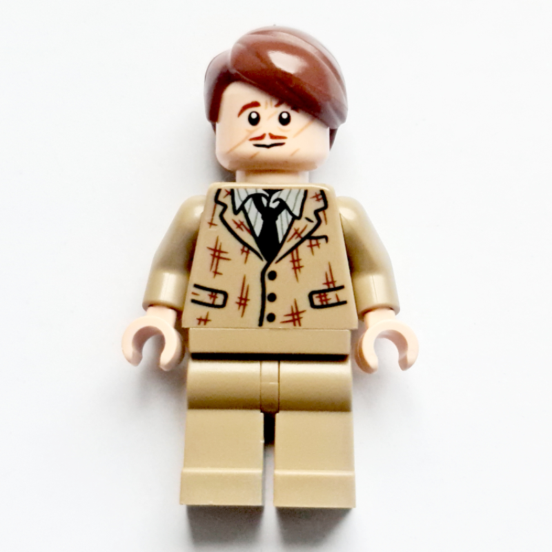 LEGO Remus Lupin, Dark Tan Suit, Reddish Brown Hair (fig-012686)