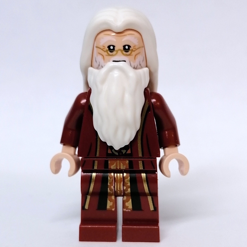 LEGO Albus Dumbledore, Dark Red Robes, White Hair and Beard (fig-012704)