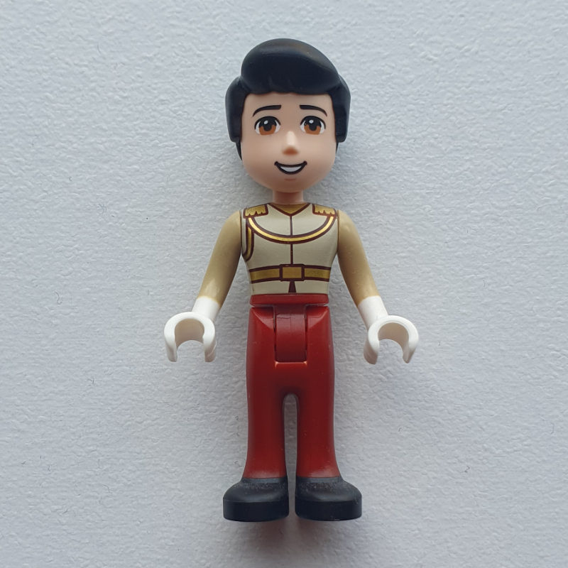 LEGO Prince Charming - Tan Shirt, Dark Red Trousers, Smooth Hair (fig-012751)