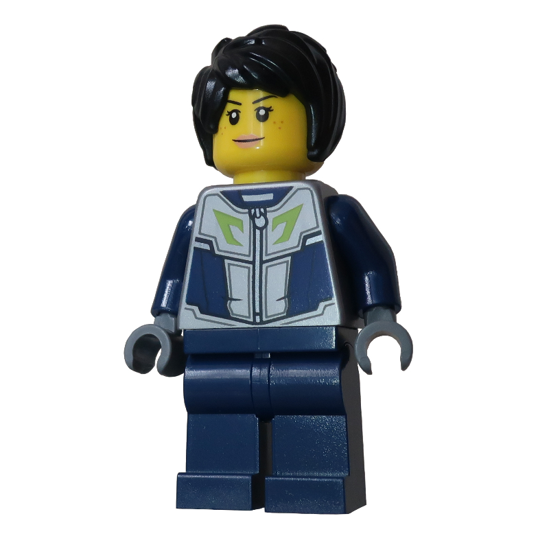 LEGO Woman, Dark Blue and Dark Bluish Gray Wetsuit (fig-012752)
