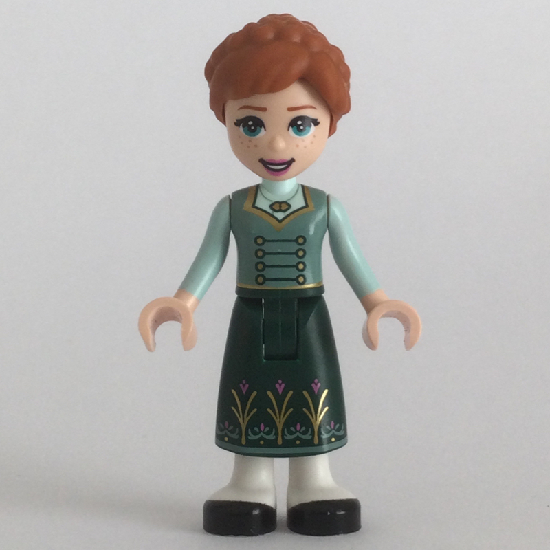 LEGO Anna - Sand Green Tunic, Dark Green Skirt (fig-012759)