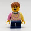 Boy, Tie-dye Shirt, Short Blue Legs