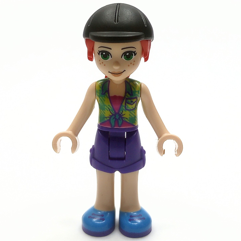 LEGO Mia - Lime Top, Dark Purple Skirt, Riding Cap (fig-012814)