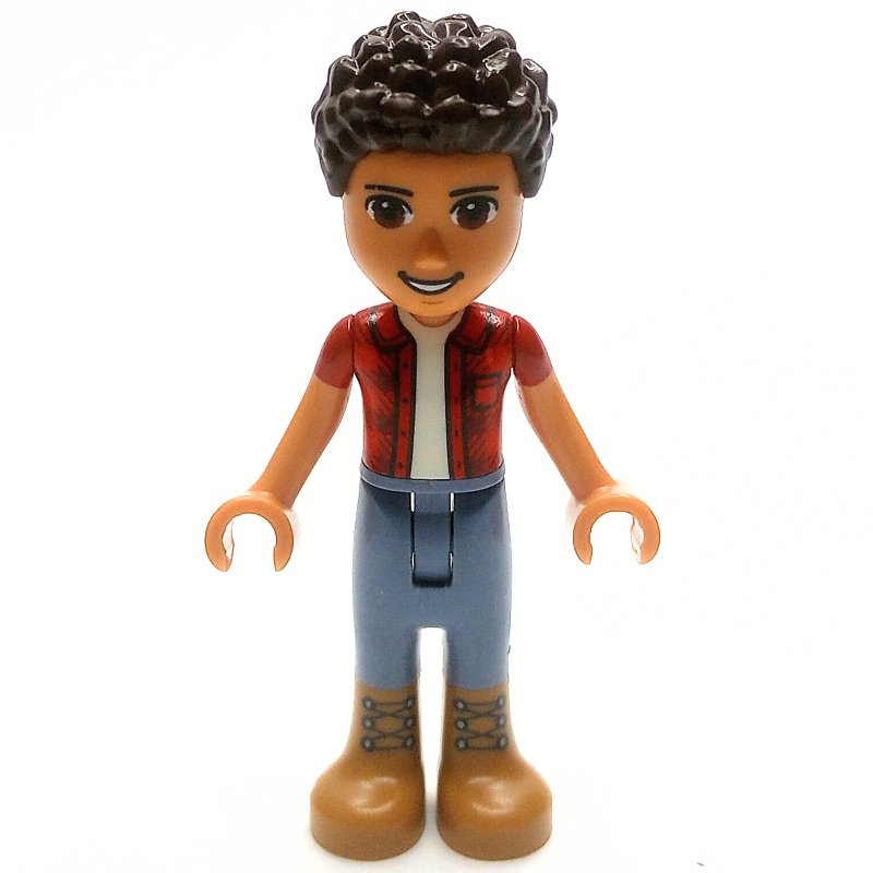 LEGO River - Red Shirt, Sand Blue Pants, Dark Brown Hair (fig-012817)