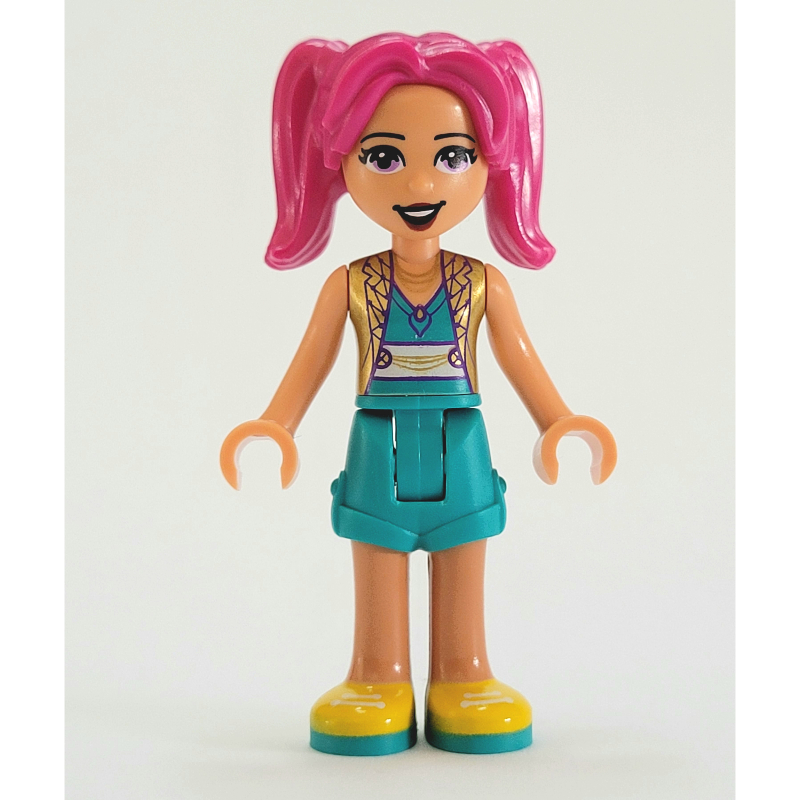 LEGO Camila - Gold Jacket, Dark Turquoise Skirt, Magenta Hair (fig-012826)