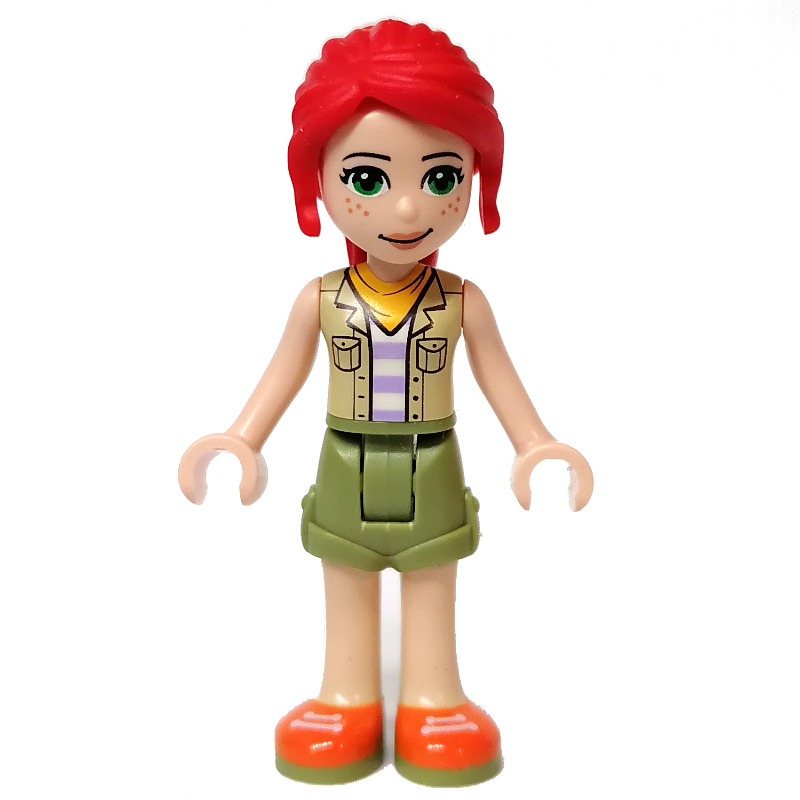 LEGO Mia - Bright Light Yellow Jacket, Olive Green Skirt (fig-012827)