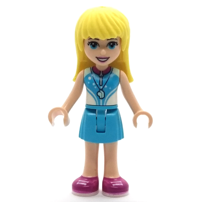 LEGO Stephanie - White/Medium Azure Top, Medium Azure Skirt (fig-012841)