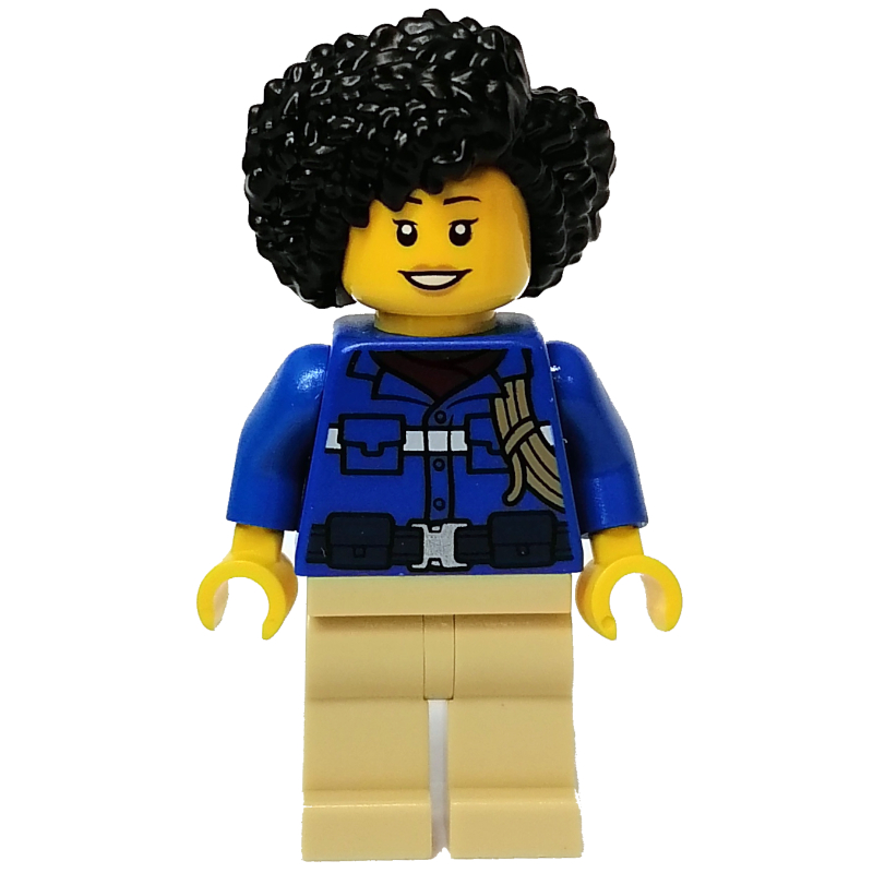 LEGO Maya - Blue Torso, Tan Legs, Black Hair (fig-012857)