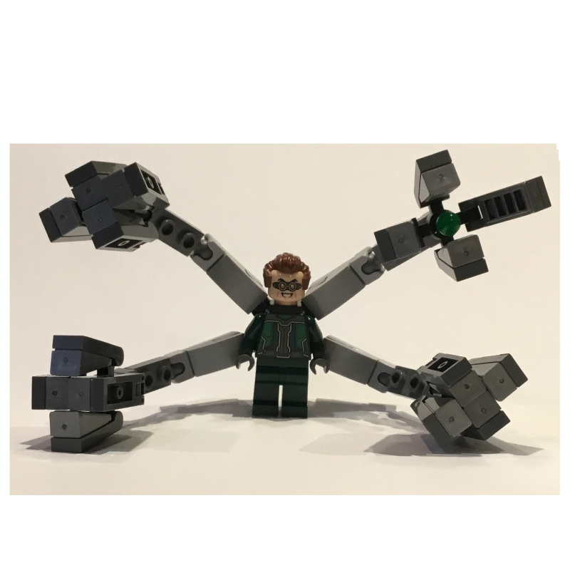 LEGO Dr. Octopus / Doc Ock, Dark Green Outfit, Large Arms (fig-012859)