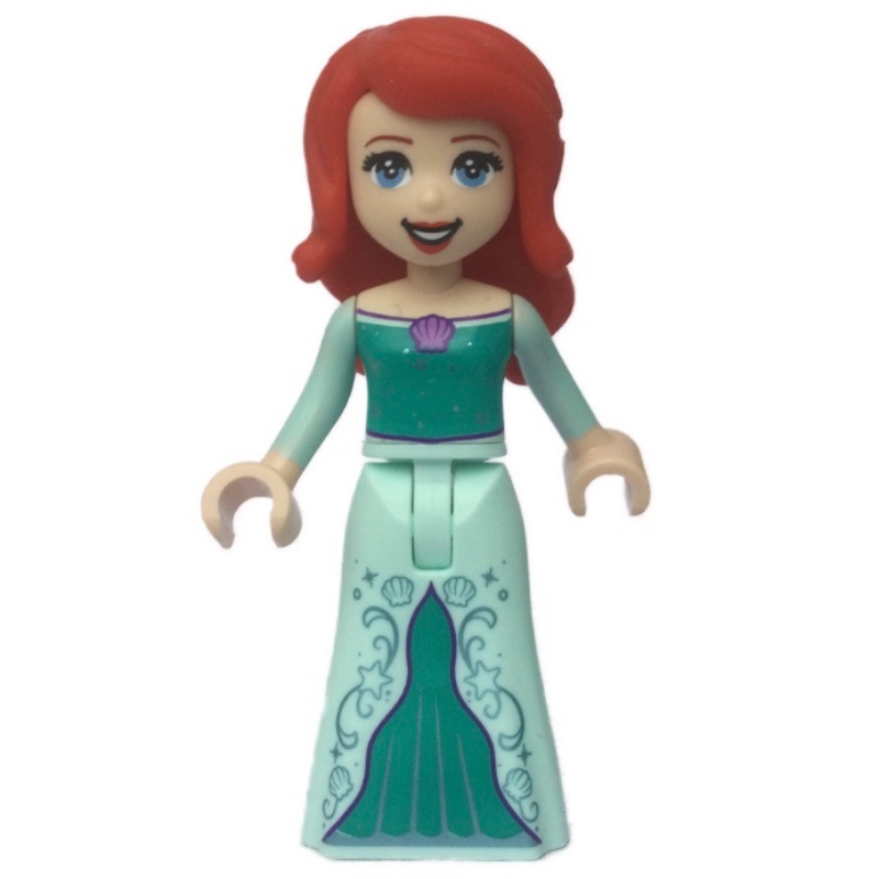 LEGO Ariel - Human Form, Light Aqua/Dark Turquoise Dress (fig-012881)