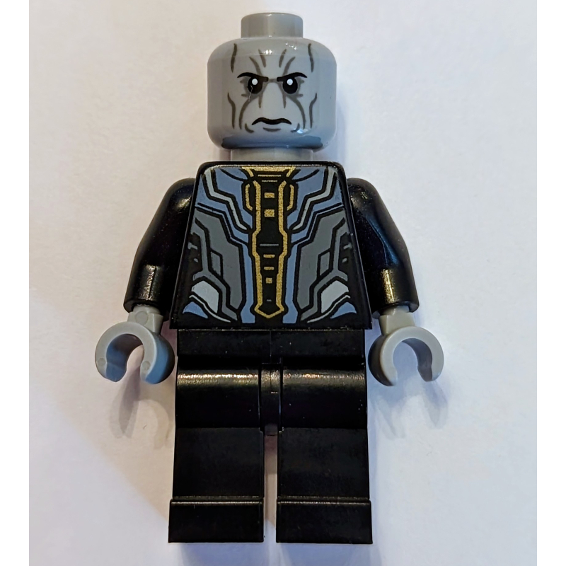 LEGO Ebony Maw, Light Bluish Gray Head (fig-012899)