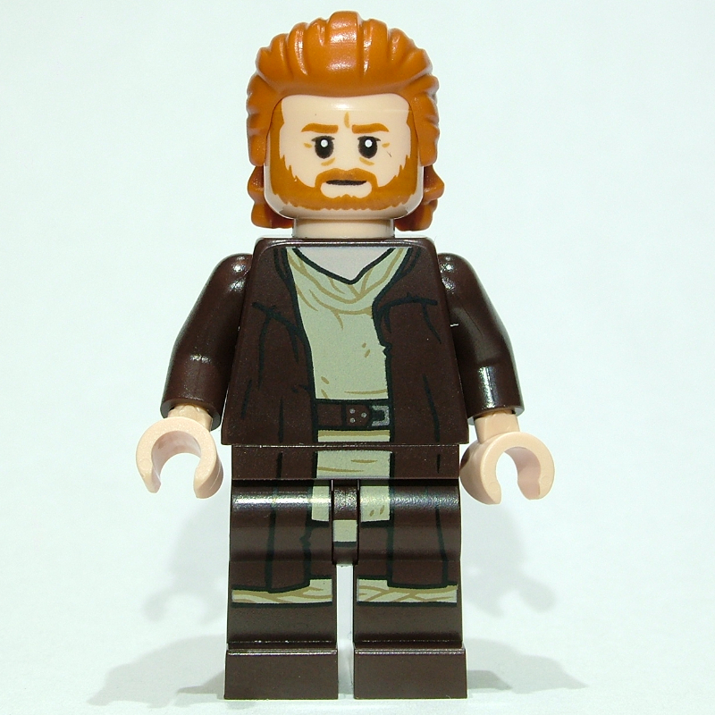 LEGO Obi-Wan Kenobi - Dark Brown Robe, Long Hair (fig-012925)