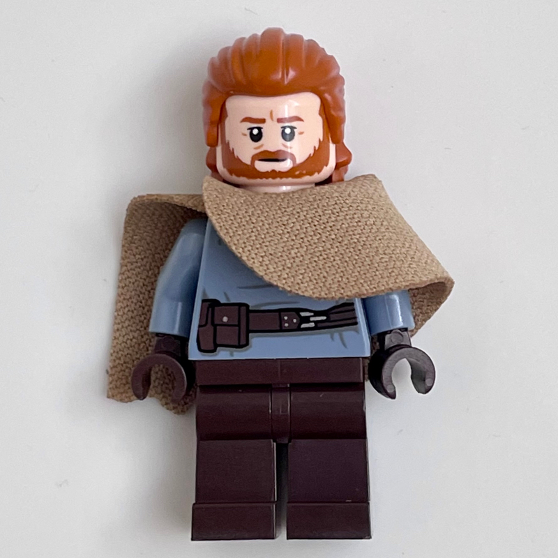 LEGO Ben Kenobi - Sand Blue Torso, Dark Brow Legs, Cape (fig-012936)