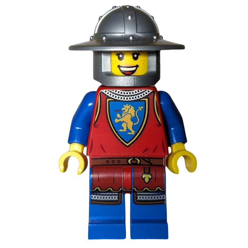 LEGO Knight, Woman, Wide Brim Helmet, Eyes Closed (fig-012982)