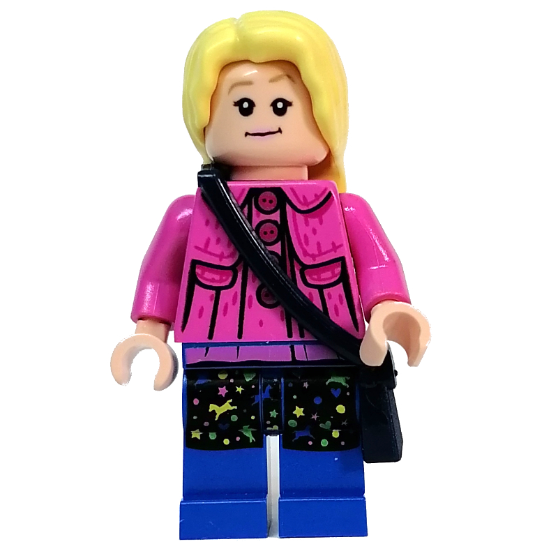 LEGO Luna Lovegood, Dark Pink Jacket, Printed Skirt (fig-013042)