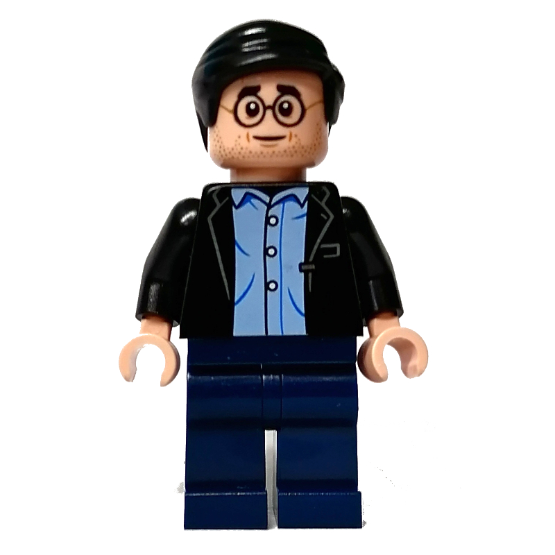 LEGO Harry Potter, Adult, Black Jacket, Dark Blue Legs (fig-013043)