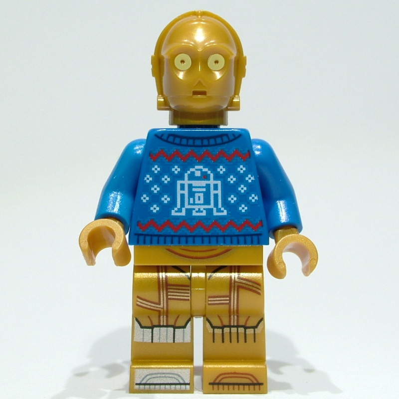 LEGO C-3PO, Blue Holiday Sweater (fig-013052)