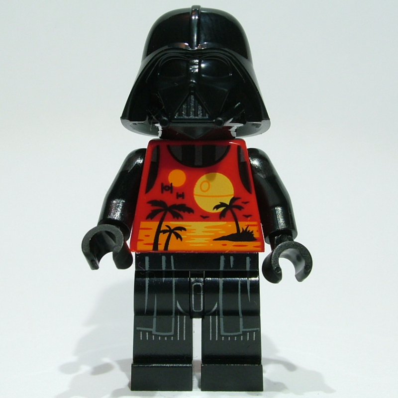 LEGO Darth Vader, Vest with Sunset and Palm Tree Silhouettes (fig-013054)