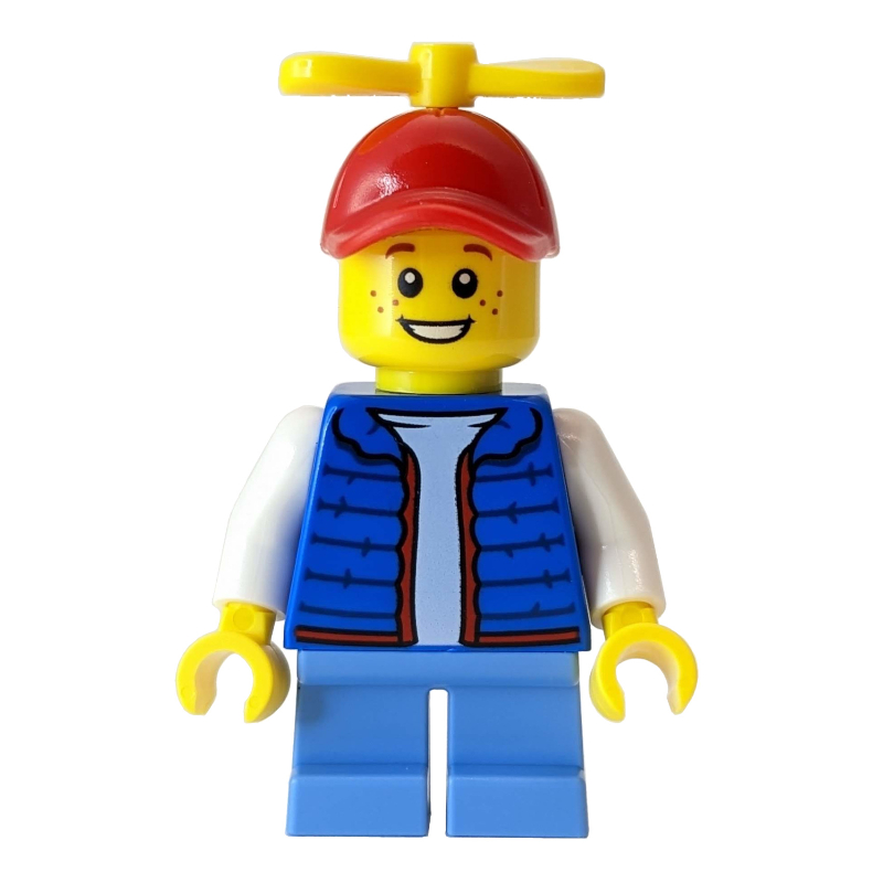 LEGO Billy McCloud - Blue Jacket, Red Cap with Propeller (fig-013072)