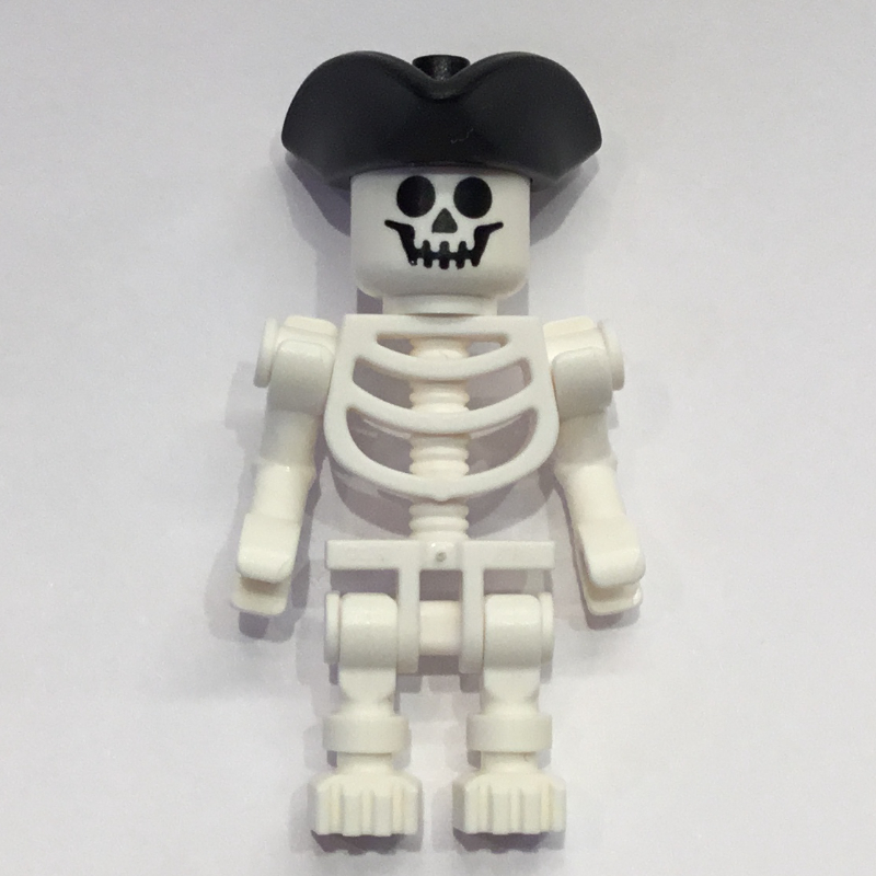 LEGO Skeleton, Standard Face, Bicorne Hat (60115 Torso) (fig-013093)