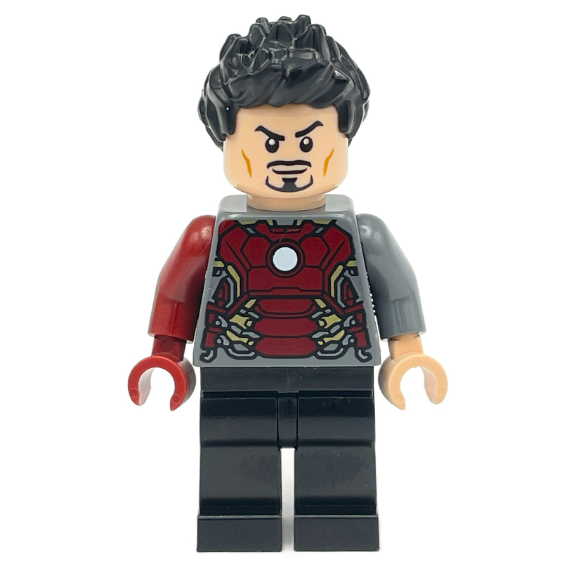 LEGO Tony Stark Transforming into Iron Man, Dark Bluish Grey Torso (fig-013192)