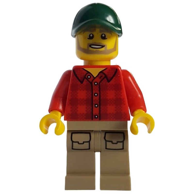 LEGO Harry Handle - Red Torso, Dark Tan Legs, Dark Green Cap (fig-013202)