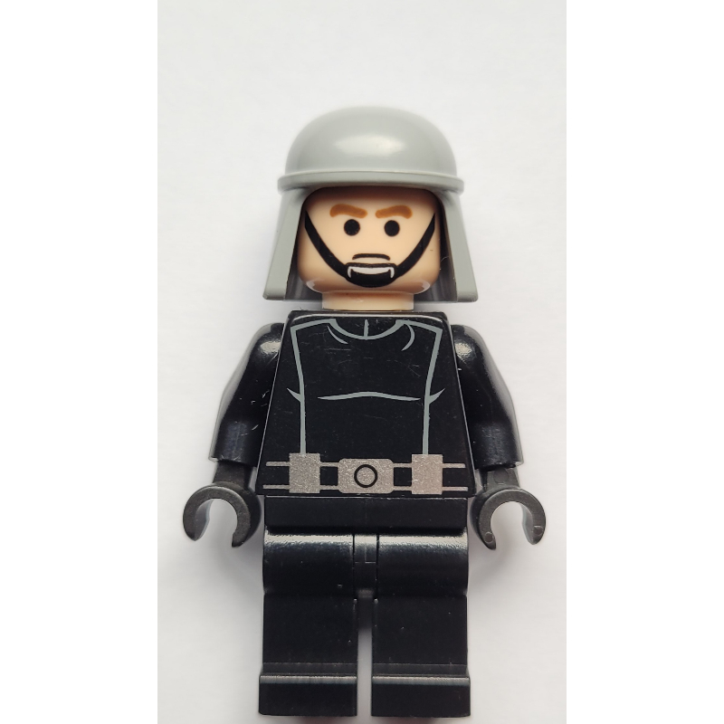 LEGO Death Star Trooper / Imperial Trooper, Brown Eyebrows, Black Eyes, Light Bluish Grey Helmet (fig-013203)