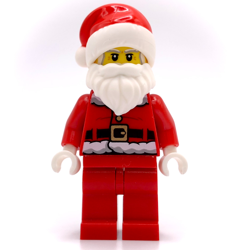 LEGO Santa Claus, Cane On Back, Plain Legs (fig-013207)