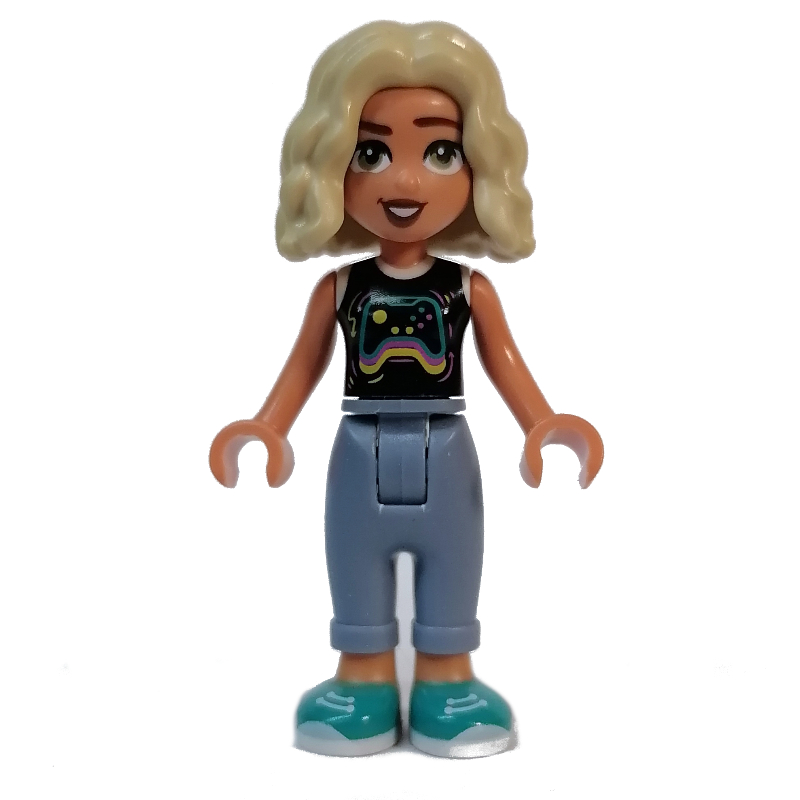 LEGO Nova - Black Top, Sand Blue Pants (fig-013246)