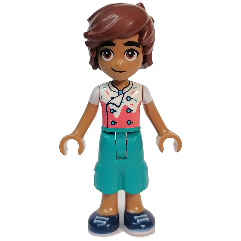 LEGO Leo - White/Coral Top, Dark Turquoise Pants (fig-013249)