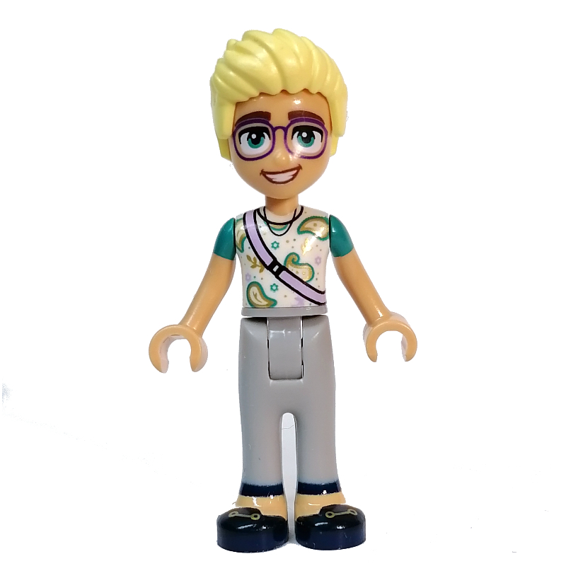 LEGO Olly - White Top, Light Bluish Grey Pants (fig-013254)