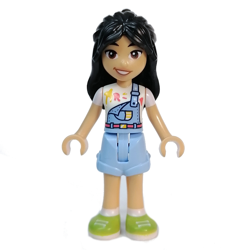 LEGO Liann - White Top, Bright Light Blue Skirt (fig-013262)