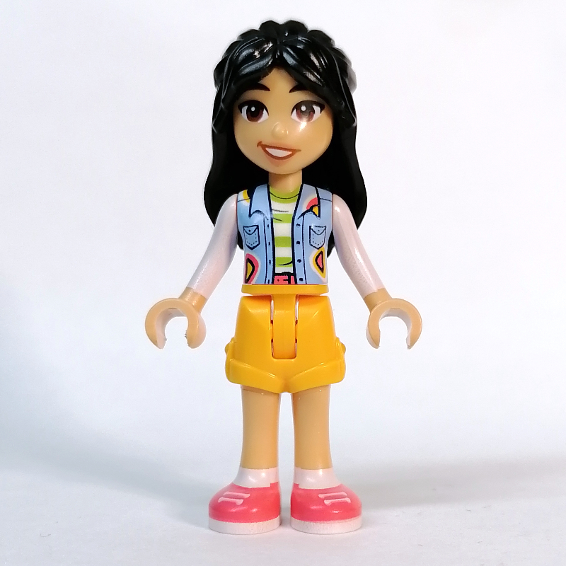 LEGO Liann - White Top, Bright Light Orange Skirt (fig-013269)