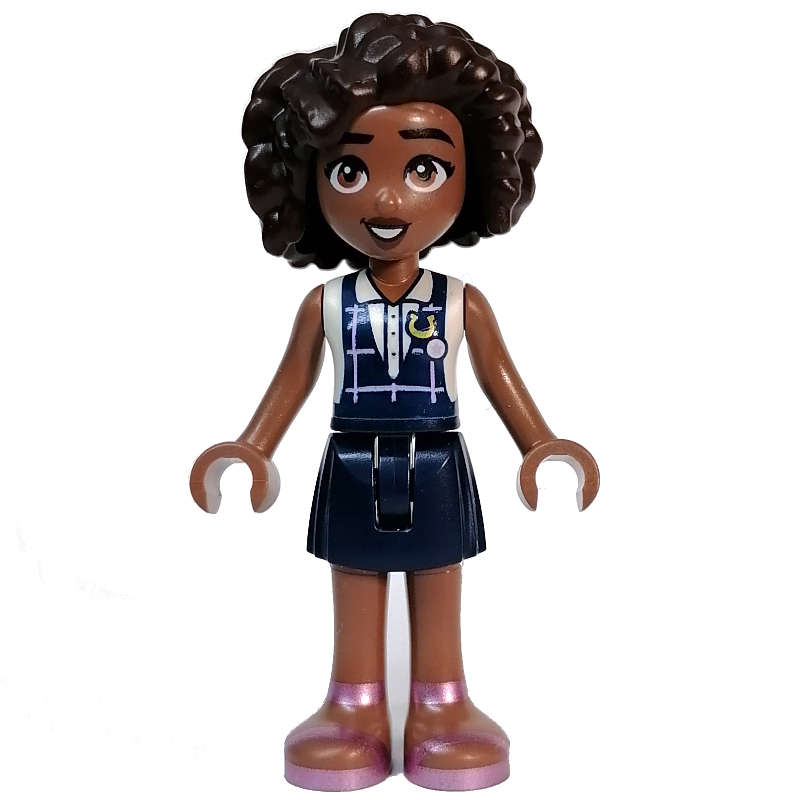 LEGO Aliya - White Top, Dark Blue Skirt (fig-013295)