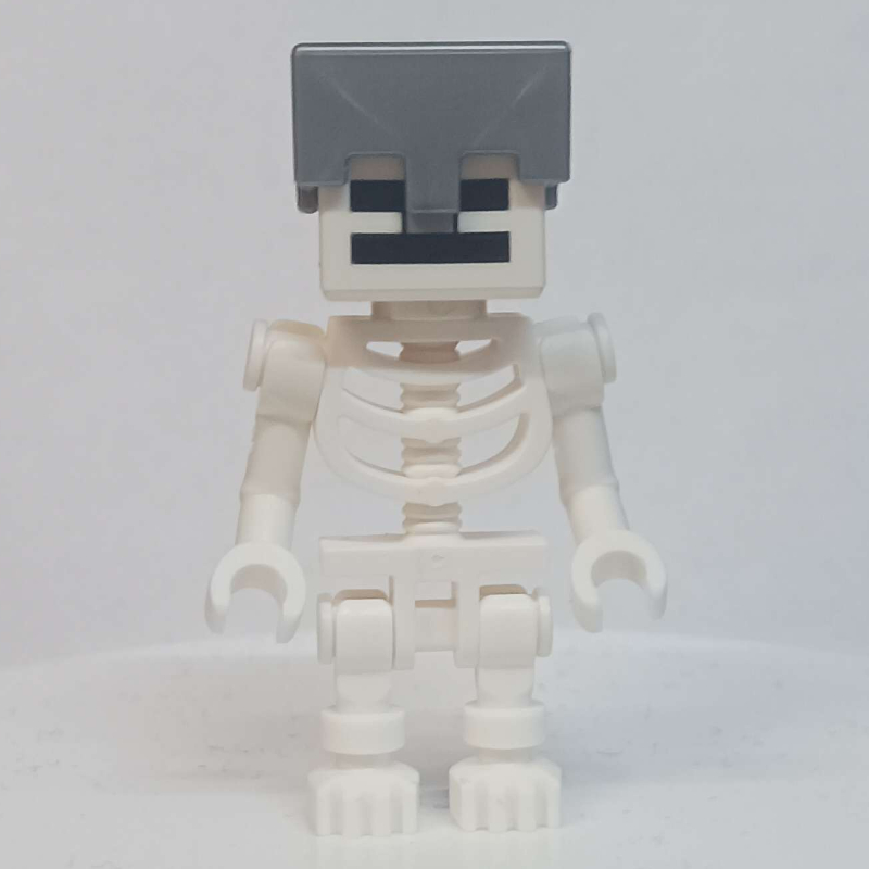 LEGO Skeleton, Square Skull, Silver Helmet (78132 Torso) (fig-013301)