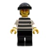 Criminal, Prison Sweater, Black Legs, Black Beanie, Orange Glasses