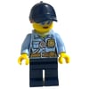 Police Officer, Bright Light Blue Shirt, Dark Blue Legs and Cap