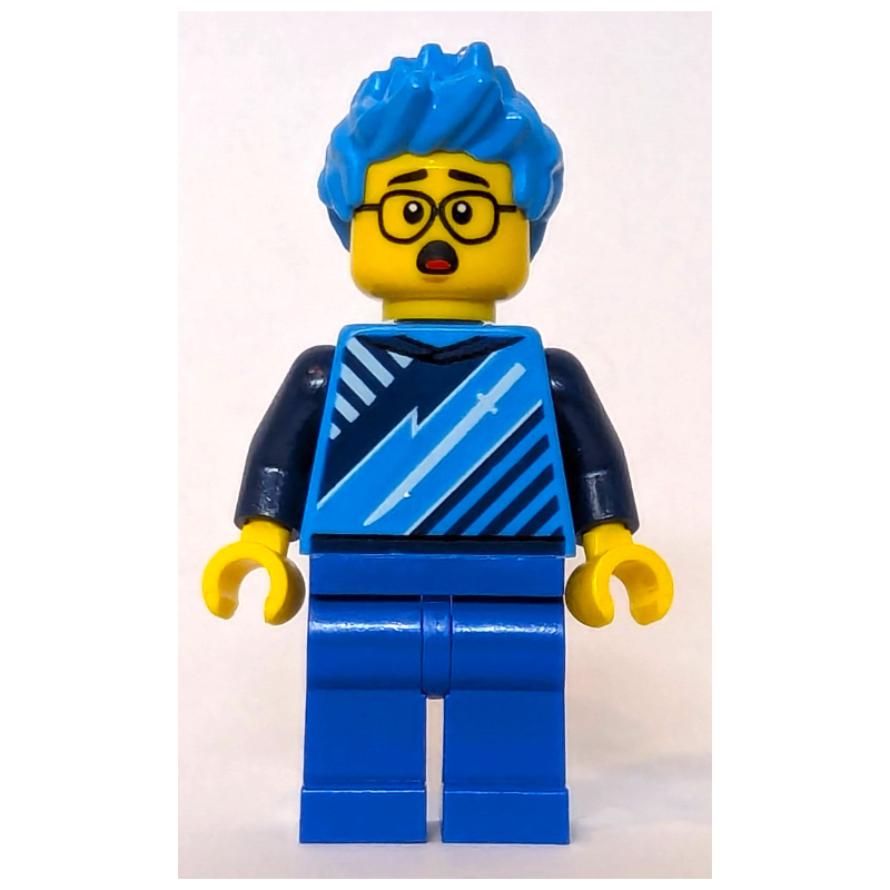 LEGO Gamer, Dark Azure Top and Hair, Blue Legs (fig-013331)